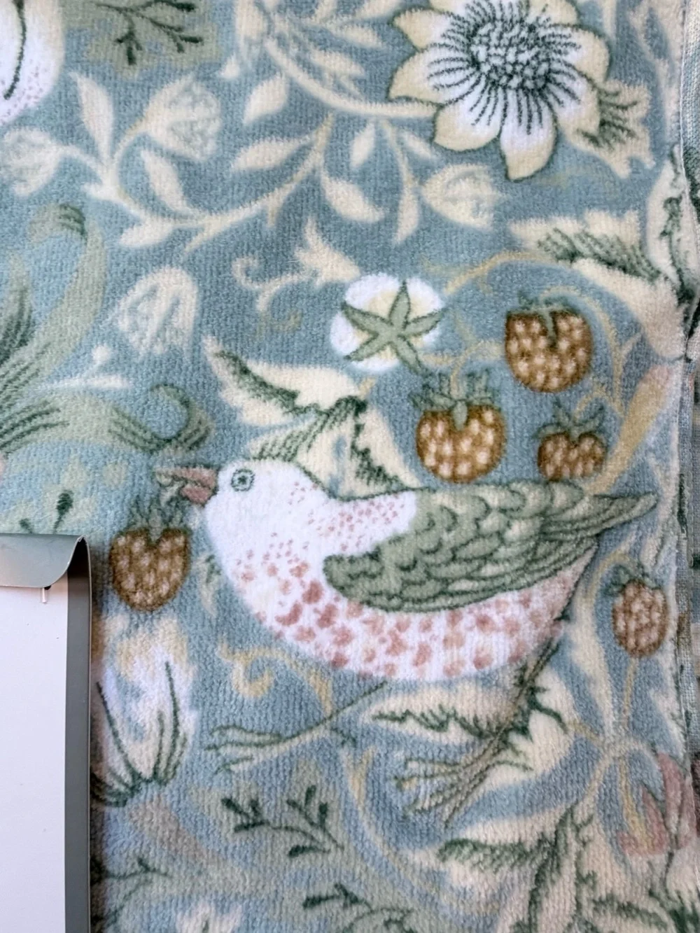 10 pieces Blue Floral birds towels set 2 bath towel,4 hand towel,4 finger tips